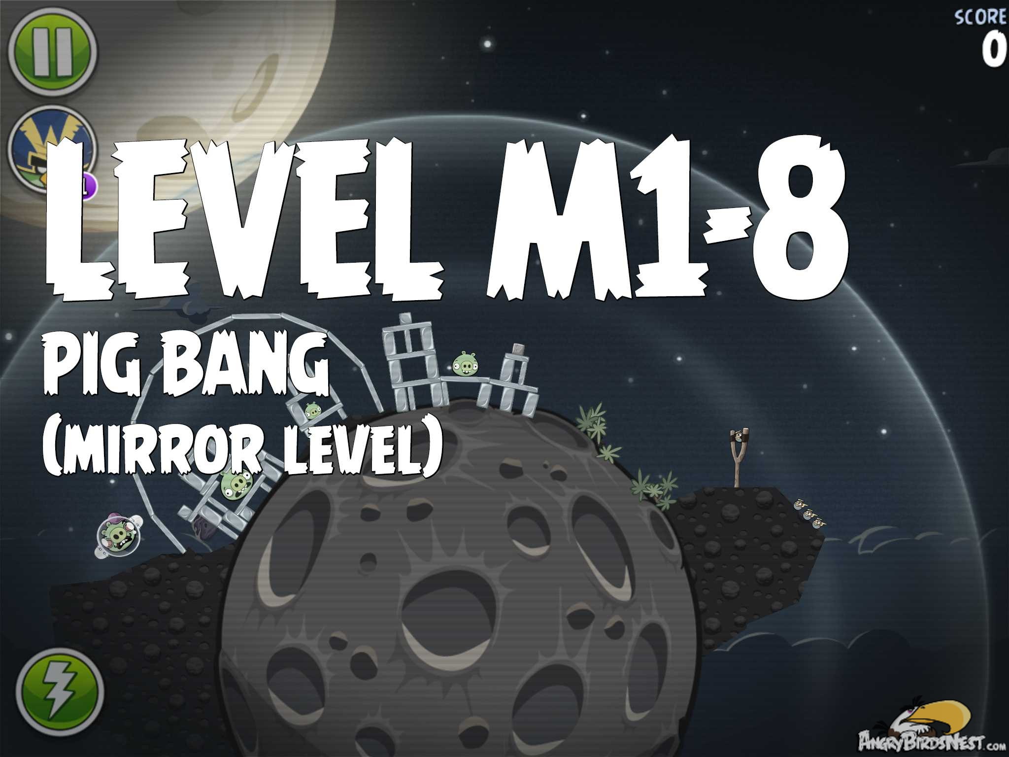 Angry Birds Space Pig Bang Level M1-8