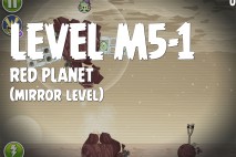 Angry Birds Space Red Planet Mirror Level M5-1 Walkthrough