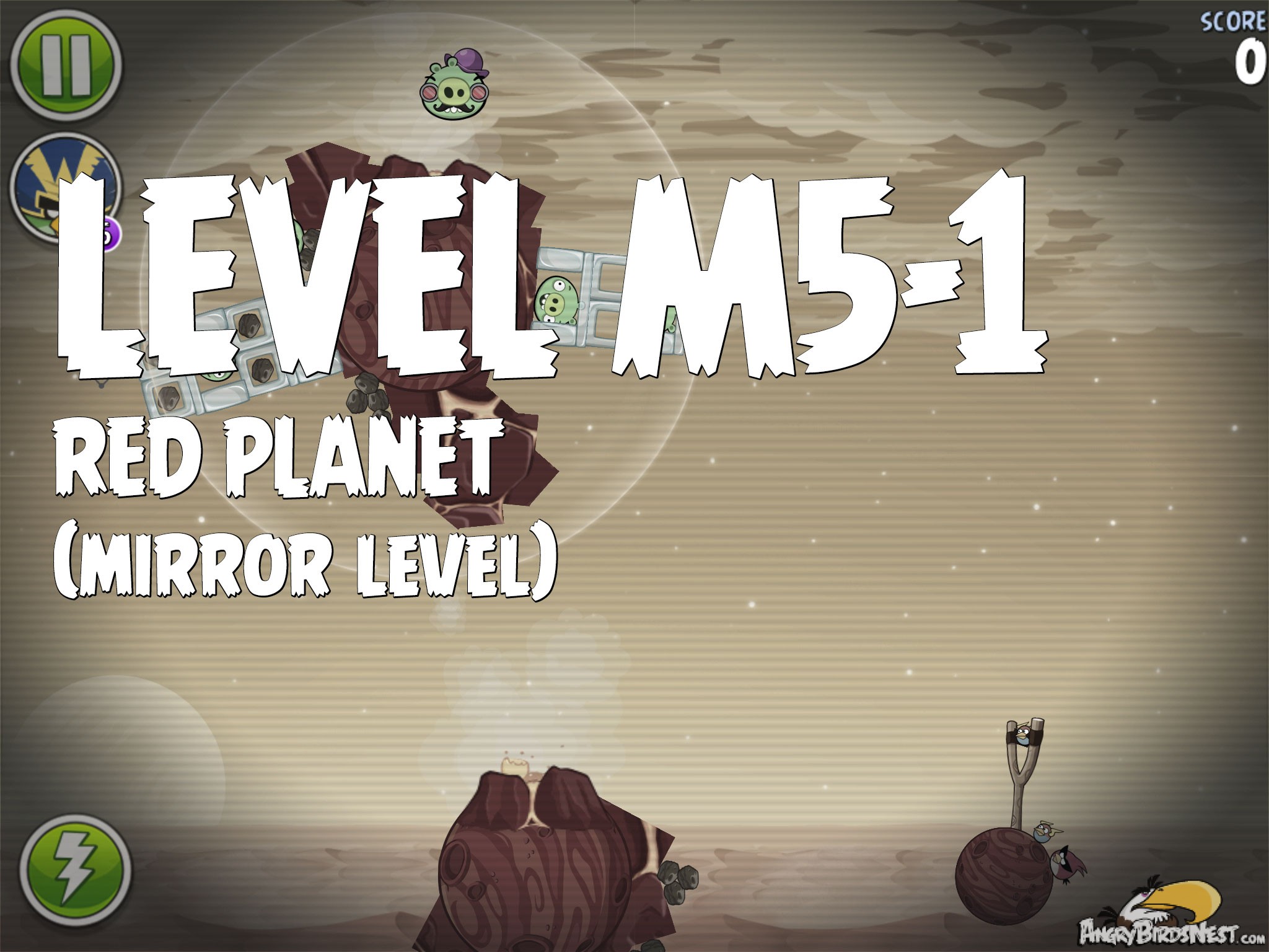 Angry Birds Space Red Planet Level M5-1