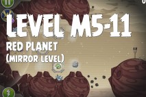 Angry Birds Space Red Planet Mirror Level M5-11 Walkthrough