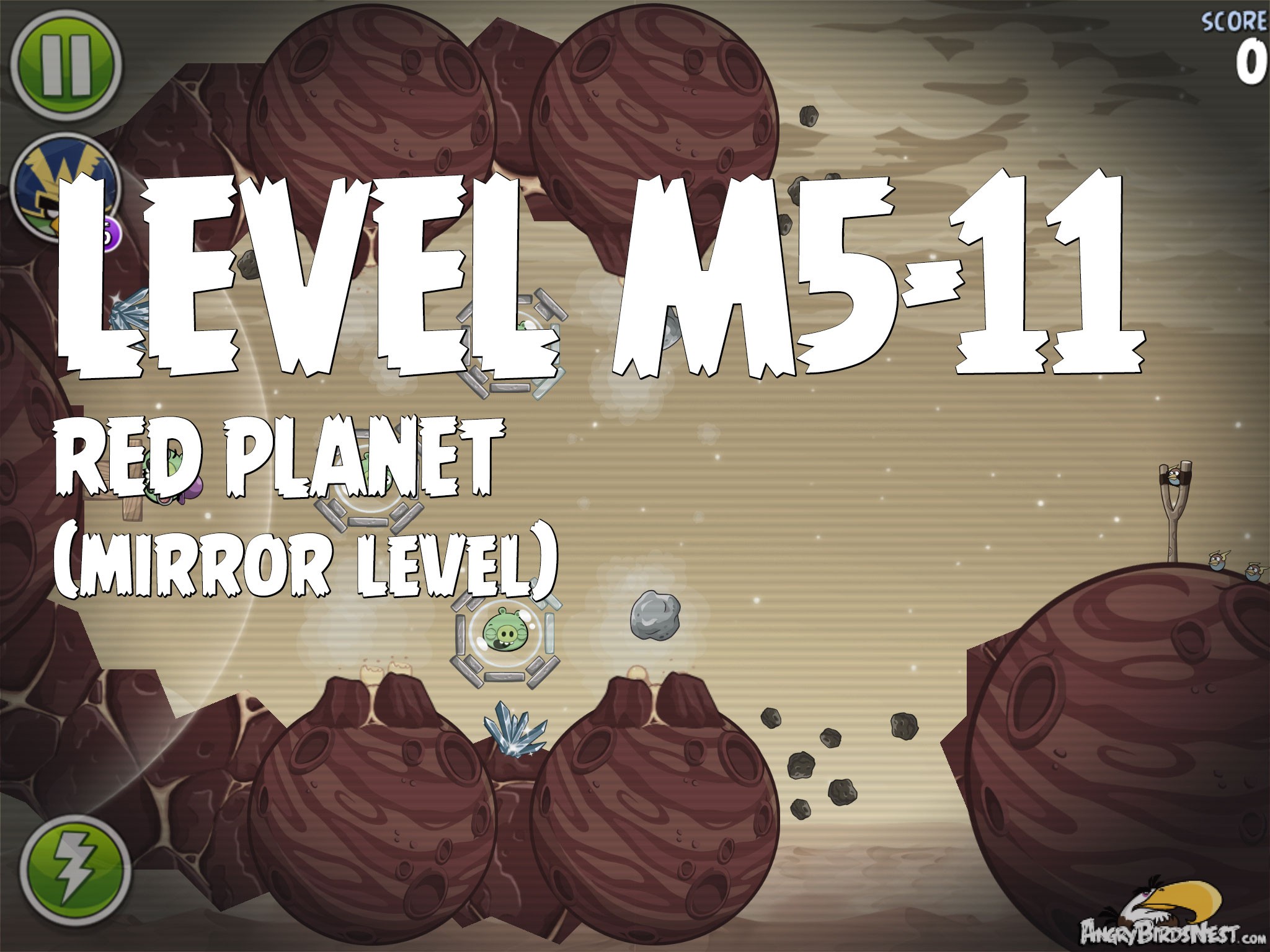 Angry Birds Space Red Planet Level M5-11