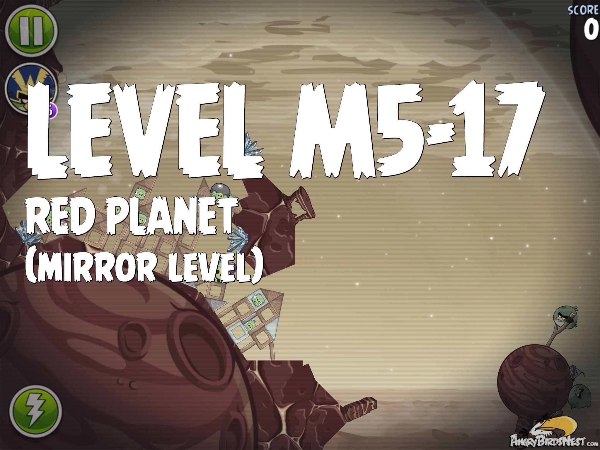 Angry Birds Space Red Planet Level M5-17