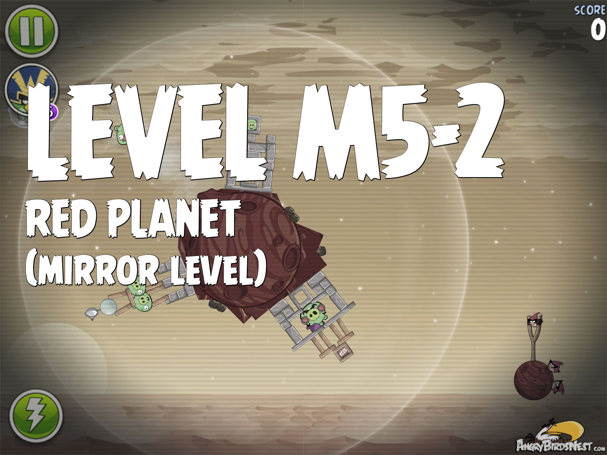 Angry Birds Space Red Planet Level M5-2