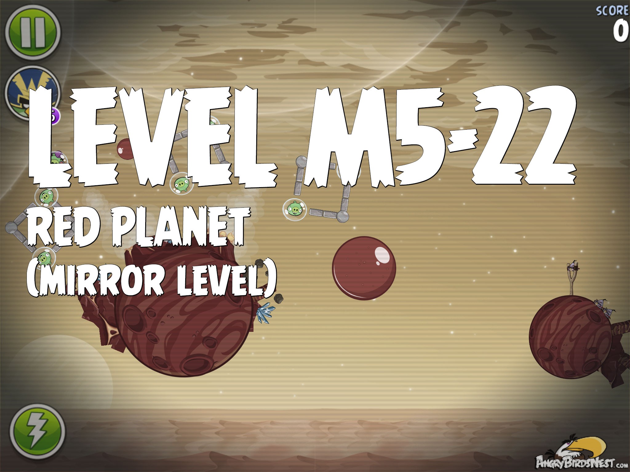 Angry Birds Space Red Planet Level M5-22