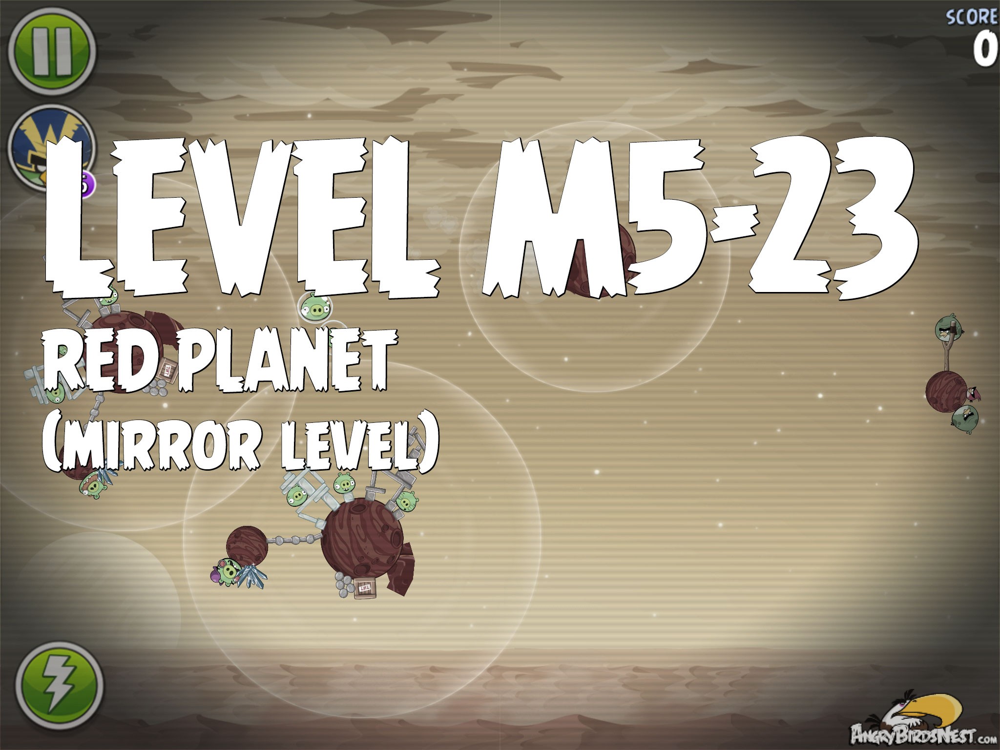Angry Birds Space Red Planet Level M5-23