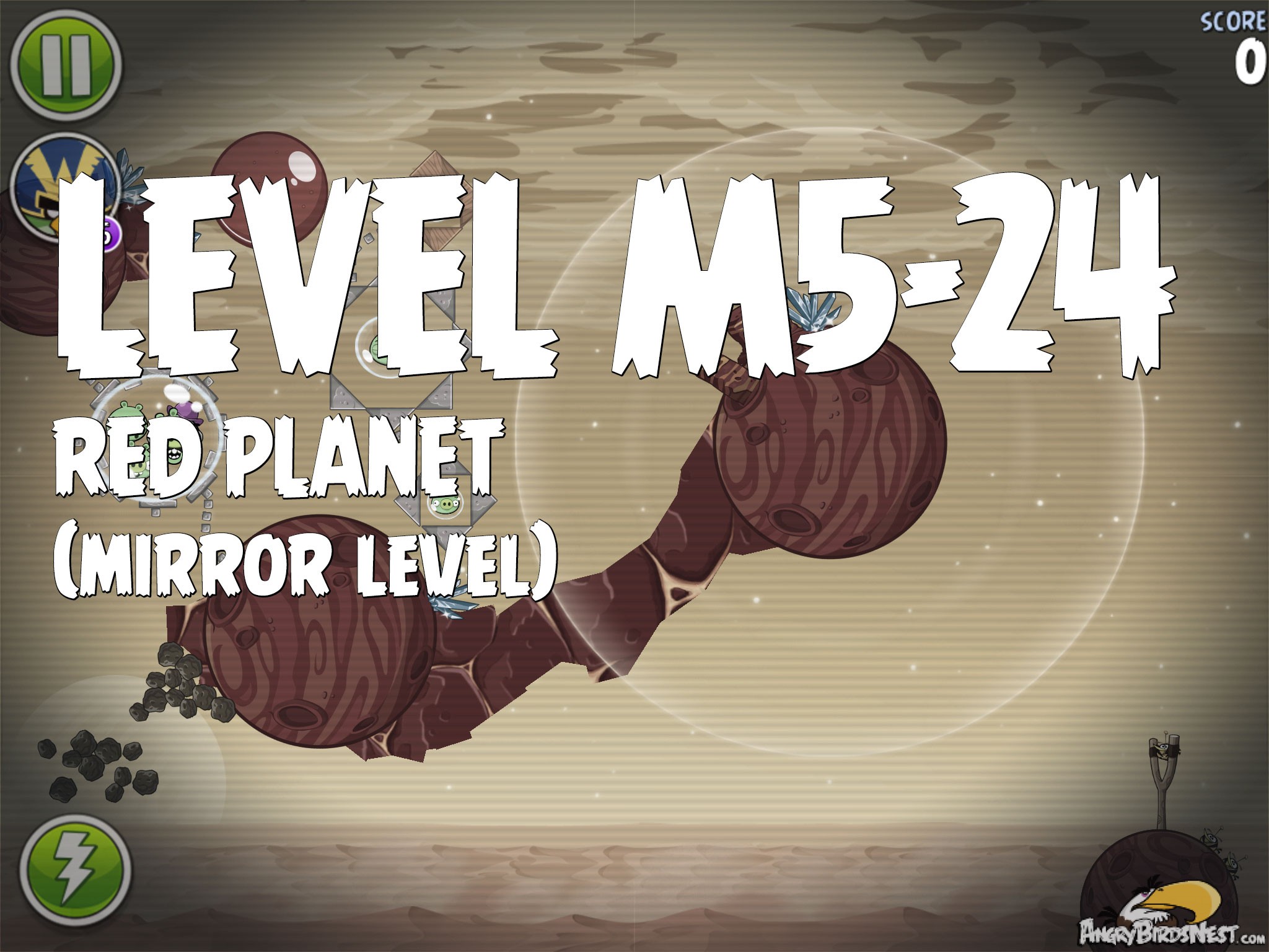 Angry Birds Space Red Planet Level M5-24