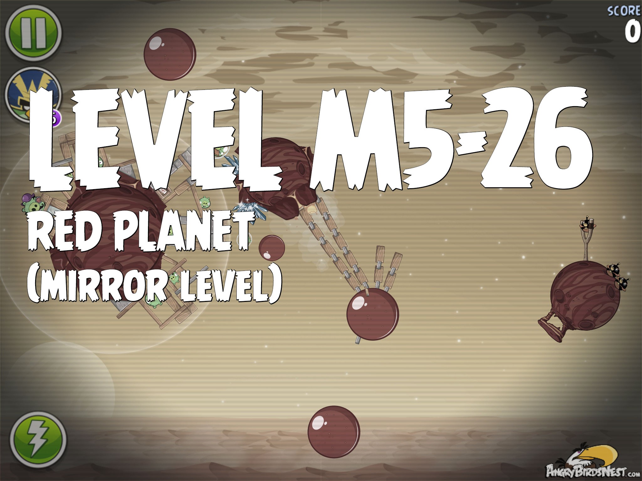 Angry Birds Space Red Planet Level M5-26