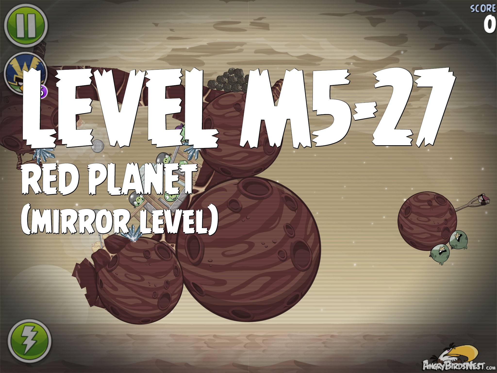 Angry Birds Space Red Planet Level M5-27