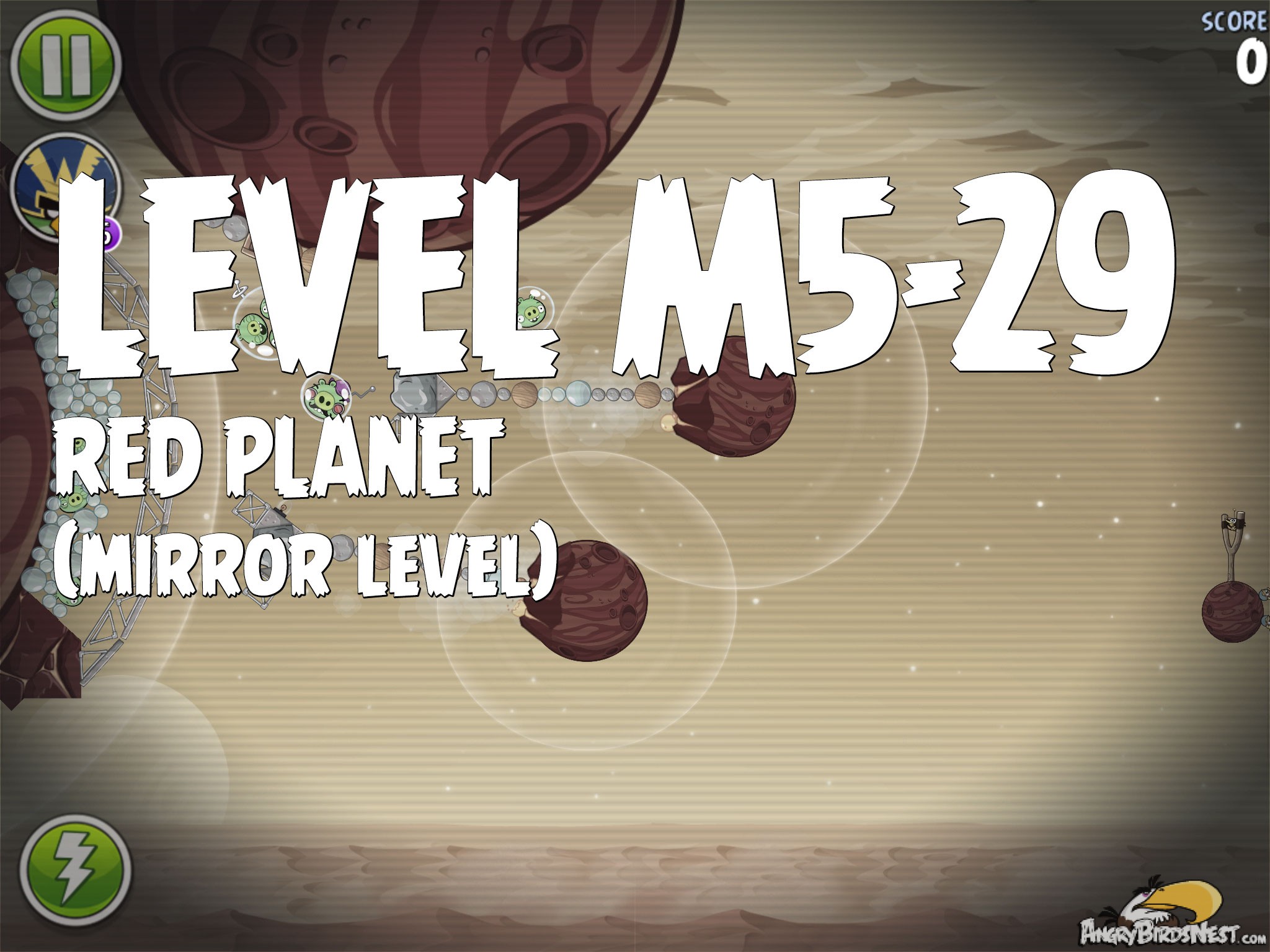 Angry Birds Space Red Planet Level M5-29