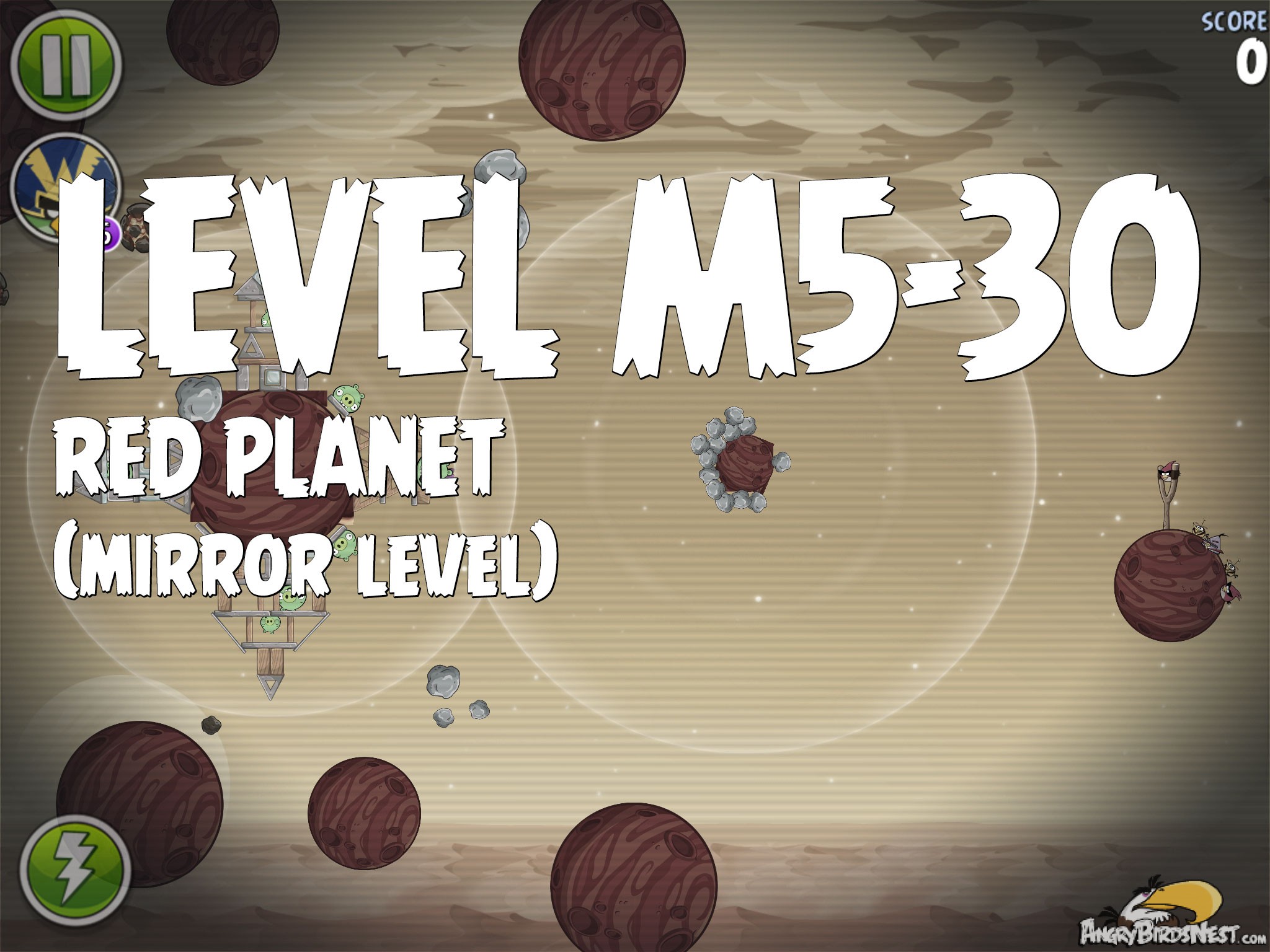 Angry Birds Space Red Planet Level M5-30