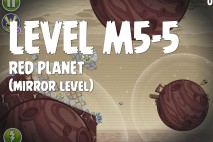 Angry Birds Space Red Planet Mirror Level M5-5 Walkthrough