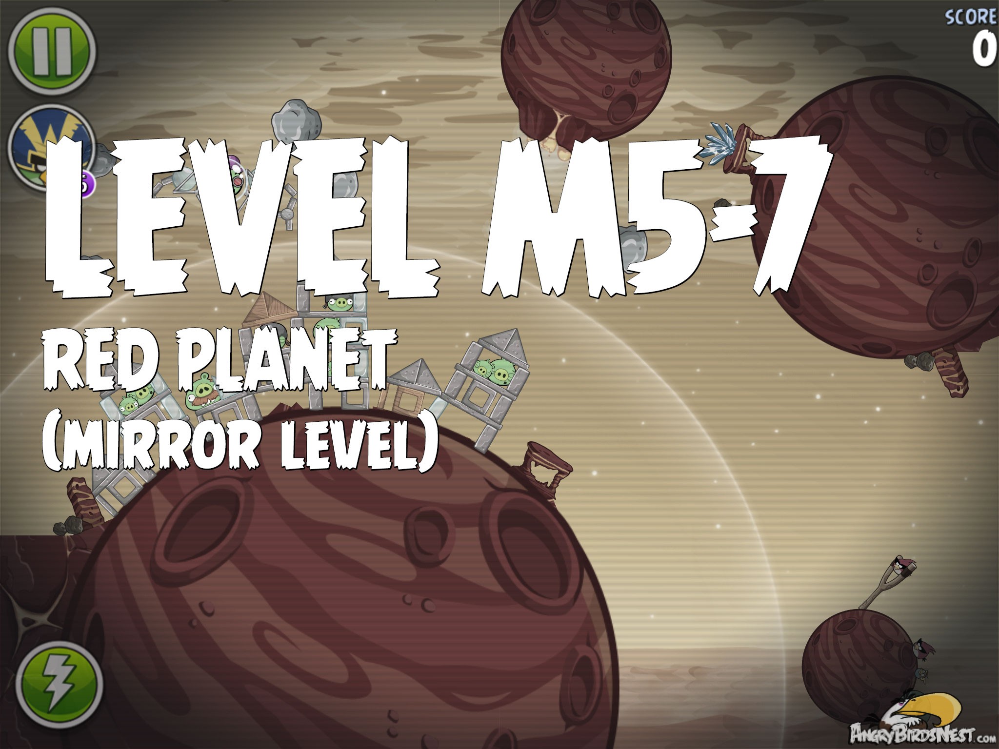 Angry Birds Space Red Planet Level M5-7