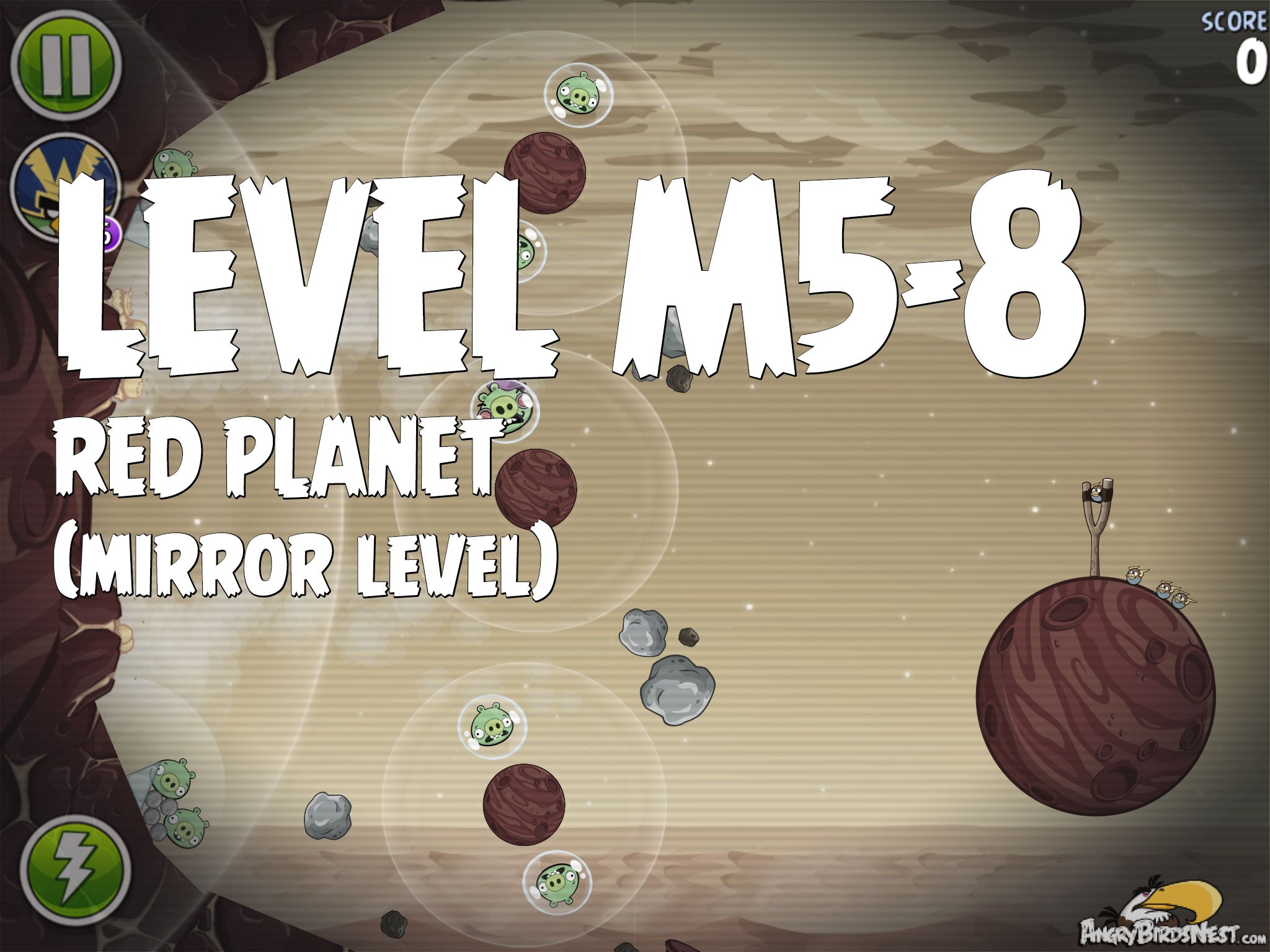 Angry Birds Space Red Planet Level M5-8