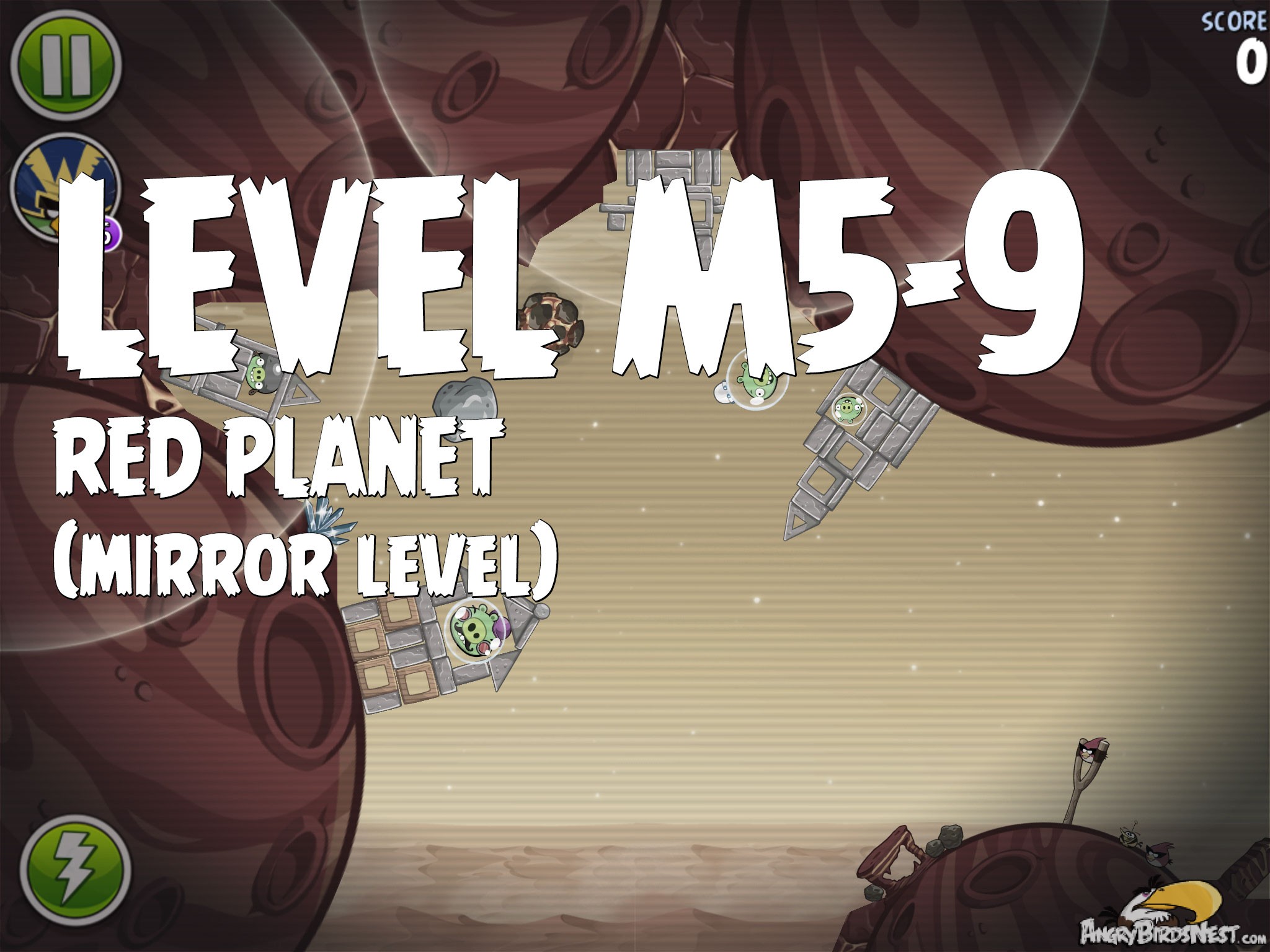 Angry Birds Space Red Planet Level M5-9