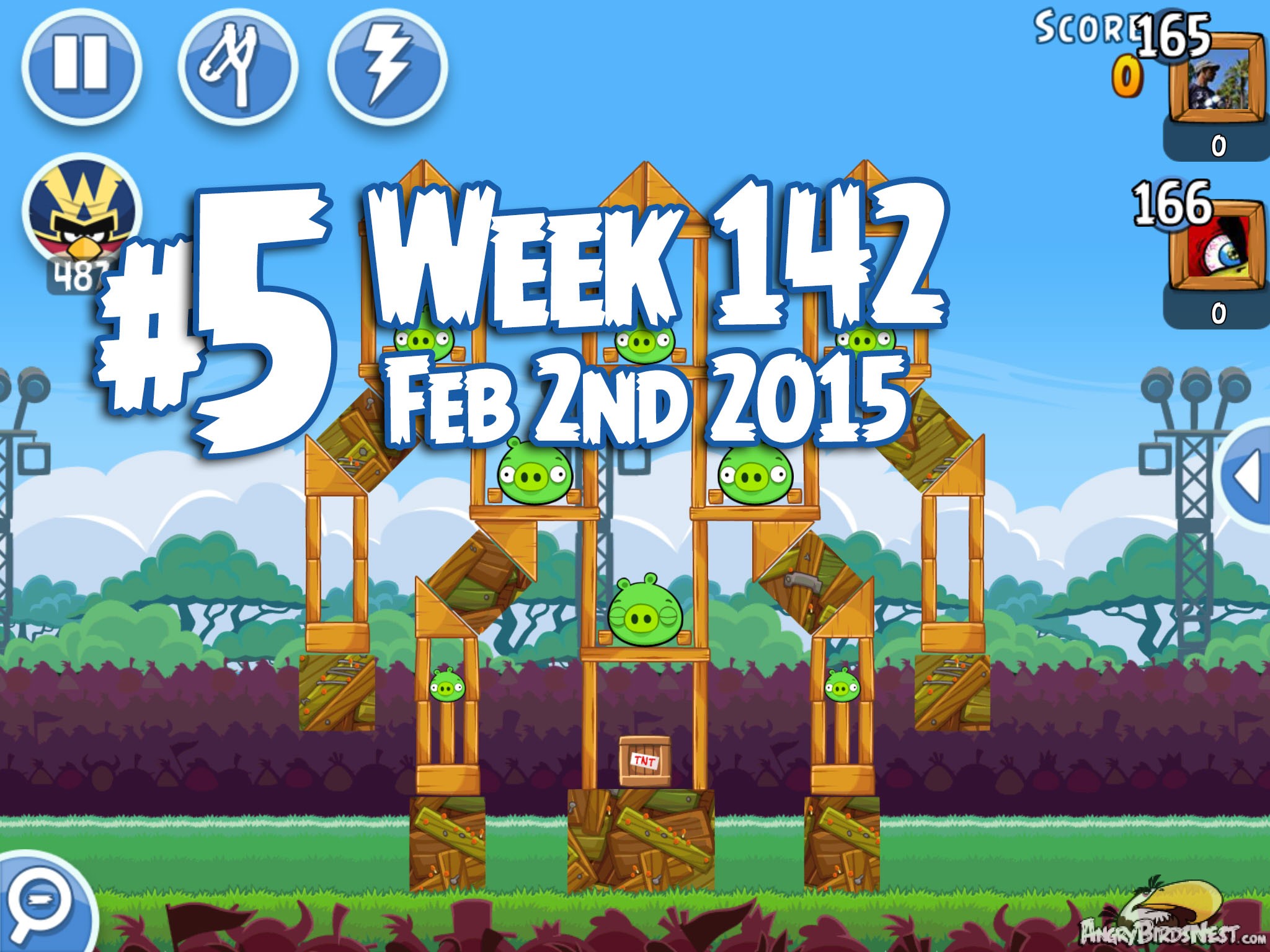 Angry Birds Friends Tournament Week 142 Level 5