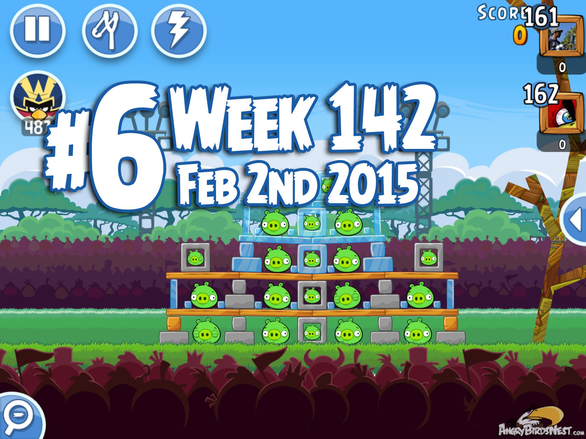 Angry Birds Friends Tournament Week 142 Level 6