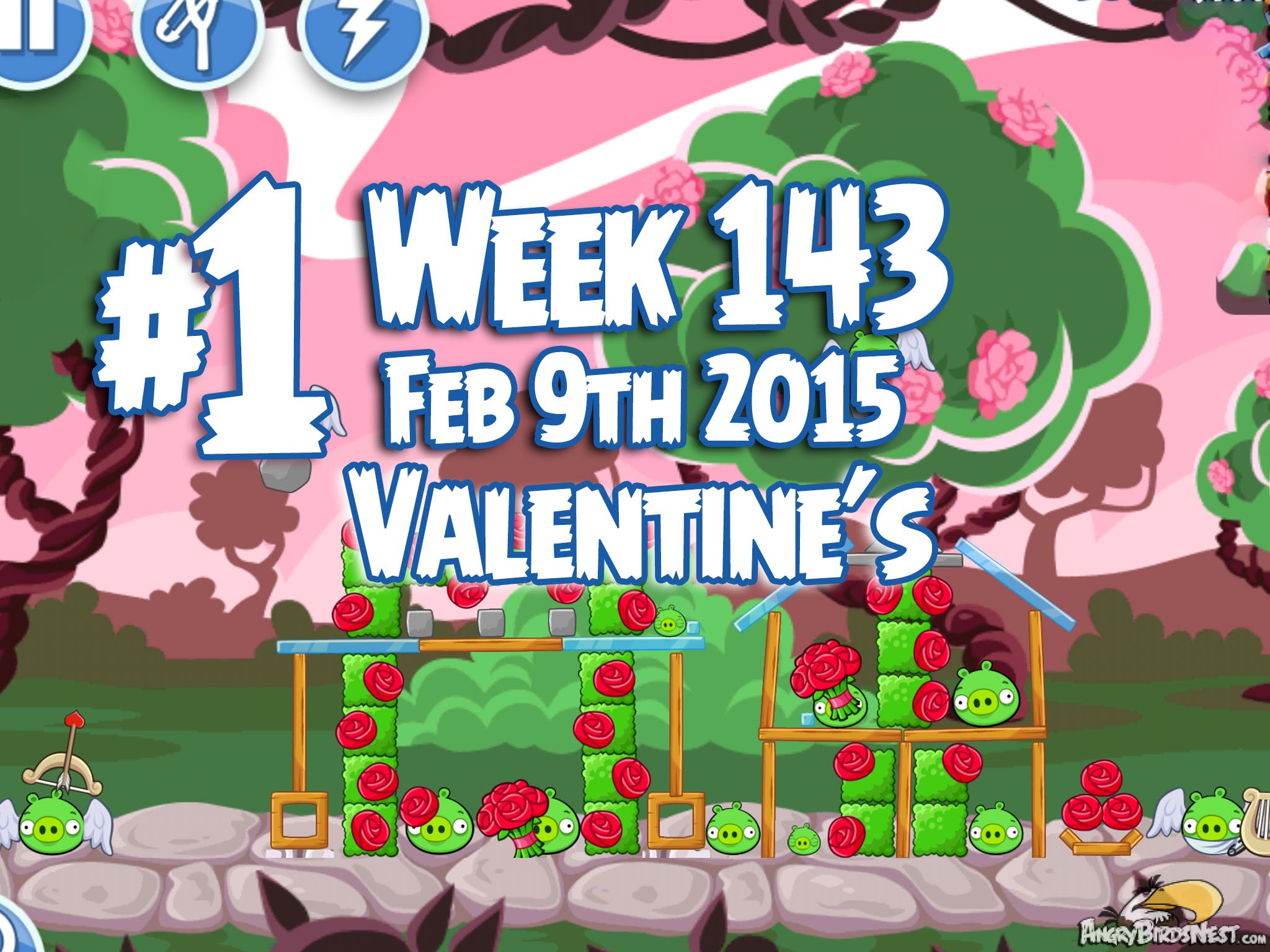 Angry Birds Friends Week 143 Valentines Level 1