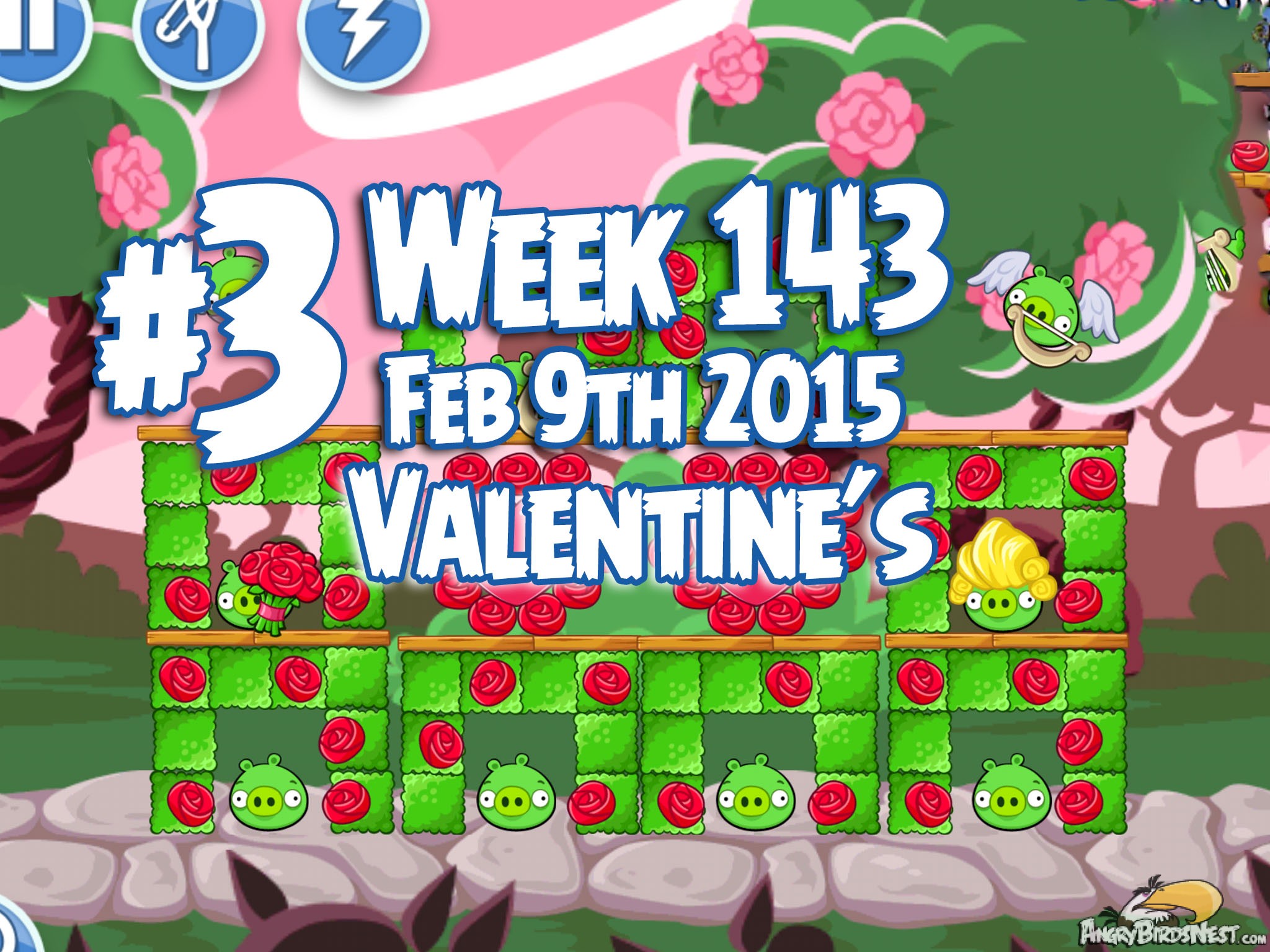 Angry Birds Friends Week 143 Valentines Level 3