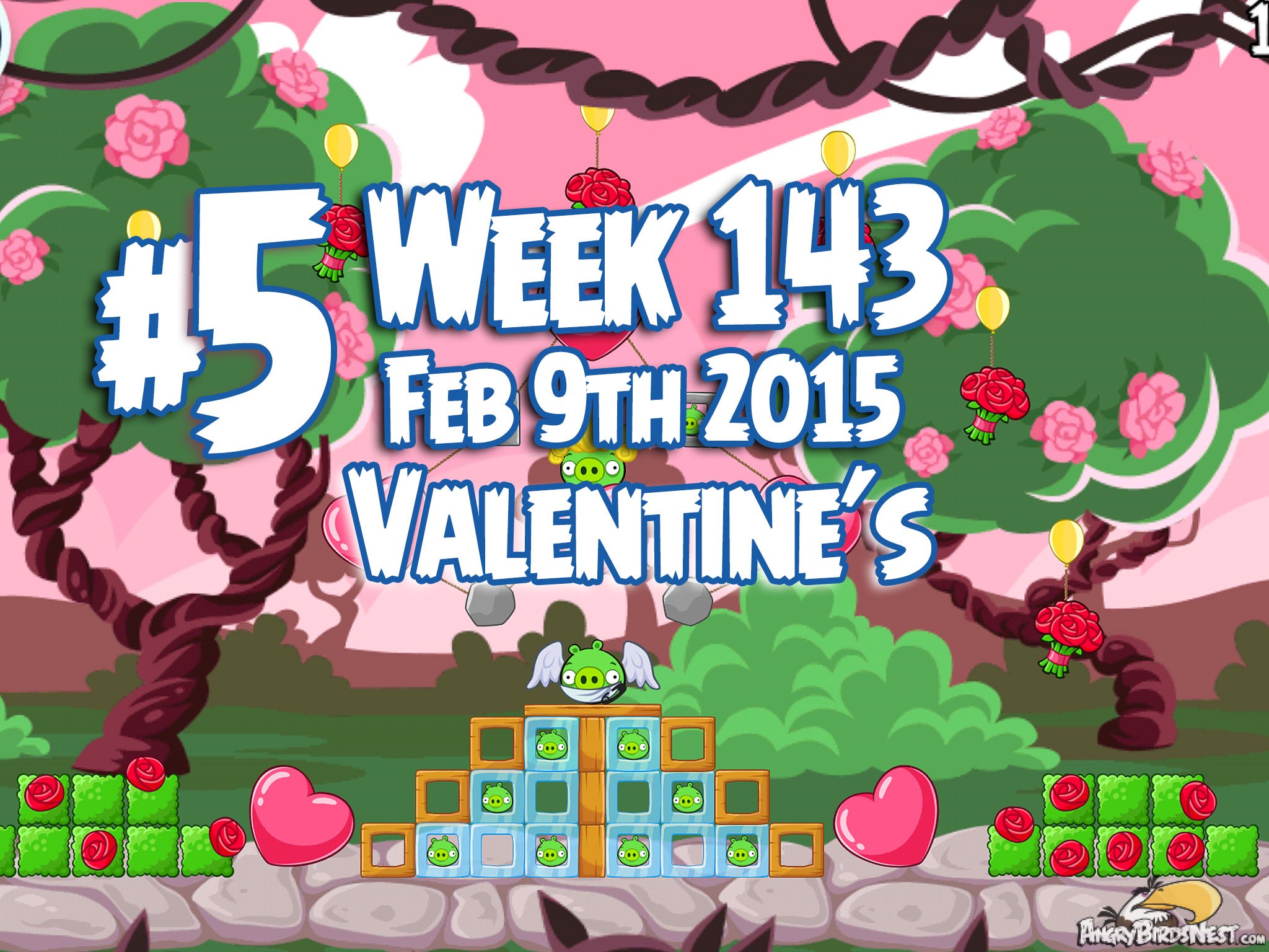 Angry Birds Friends Week 143 Valentines Level 5