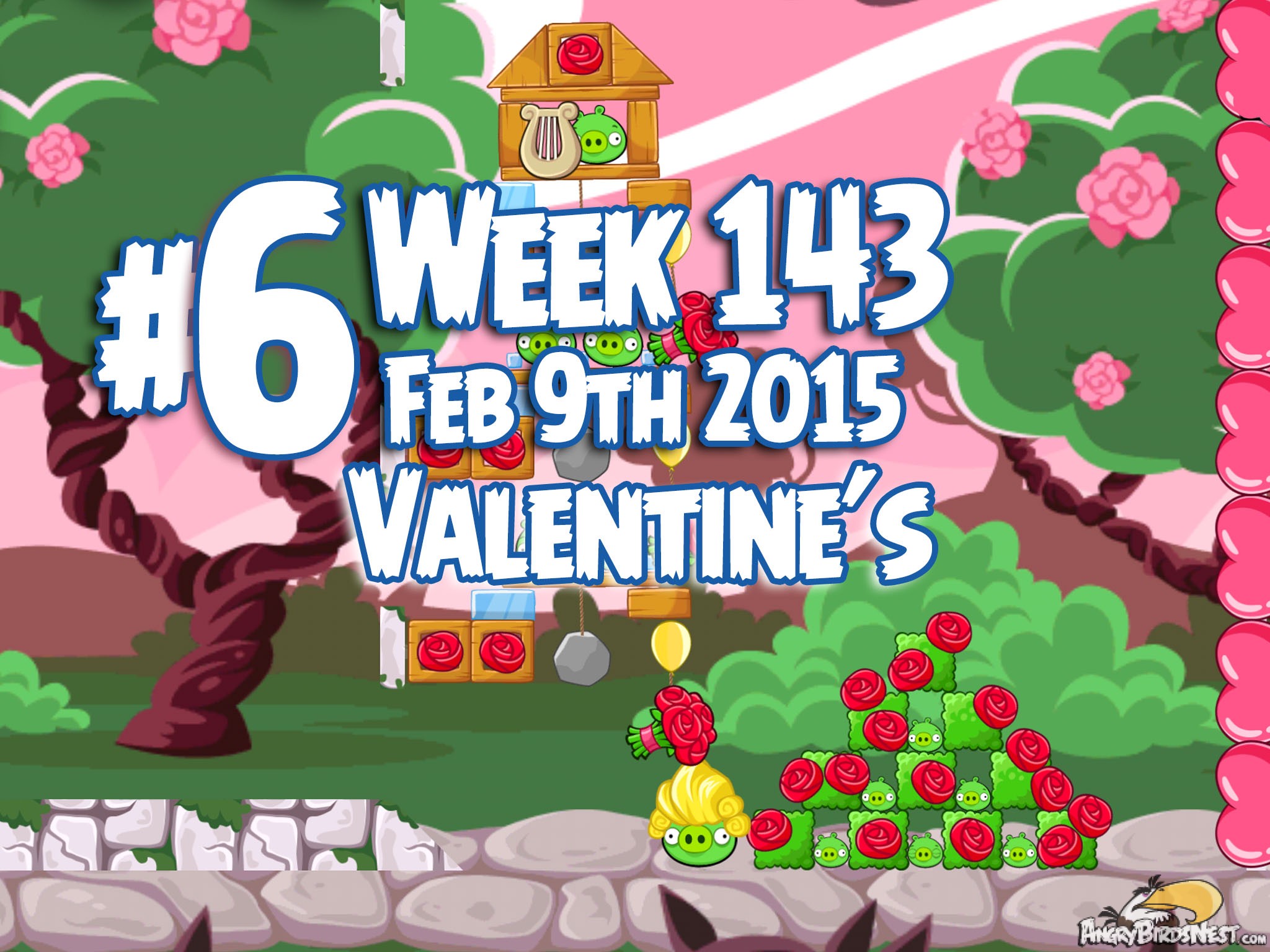 Angry Birds Friends Week 143 Valentines Level 6