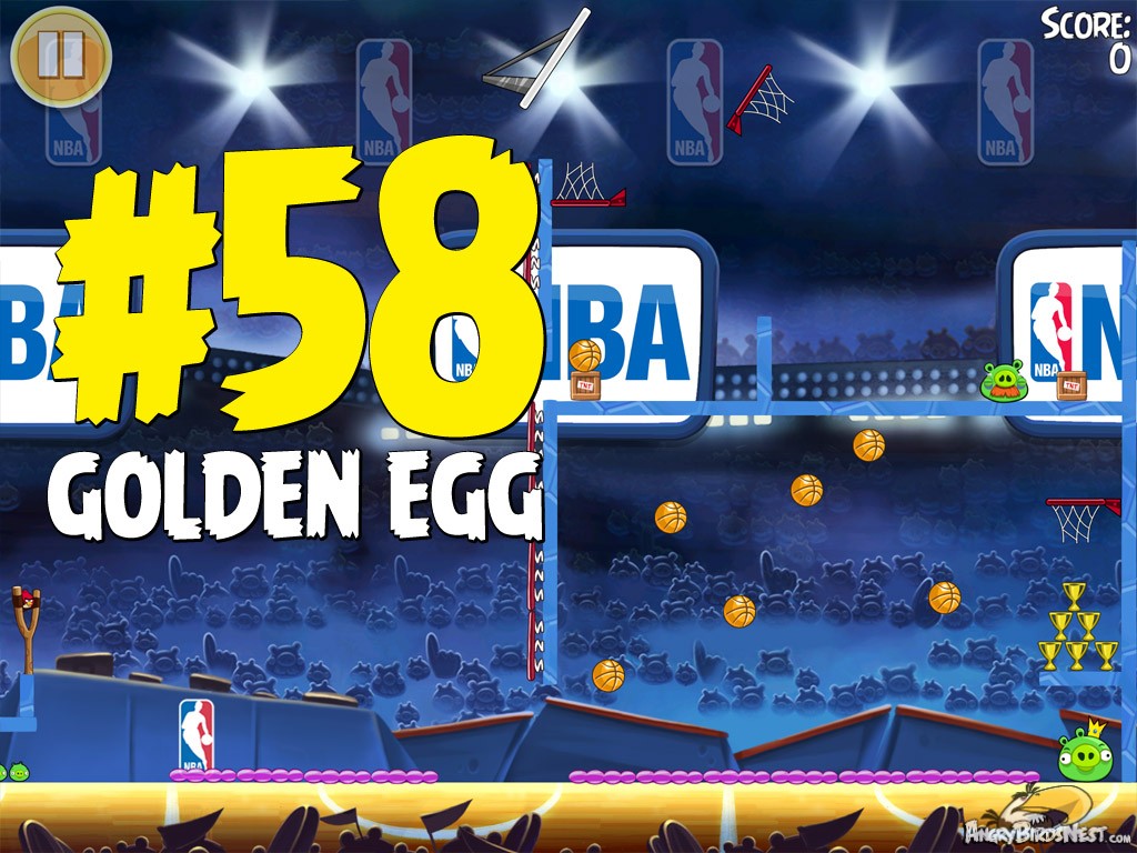 Angry Birds Seasons Ham Dunk Golden Egg 58 Numbered