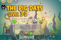 Angry Birds Seasons The Pig Days Level 3-2 Walkthrough | Rio Open