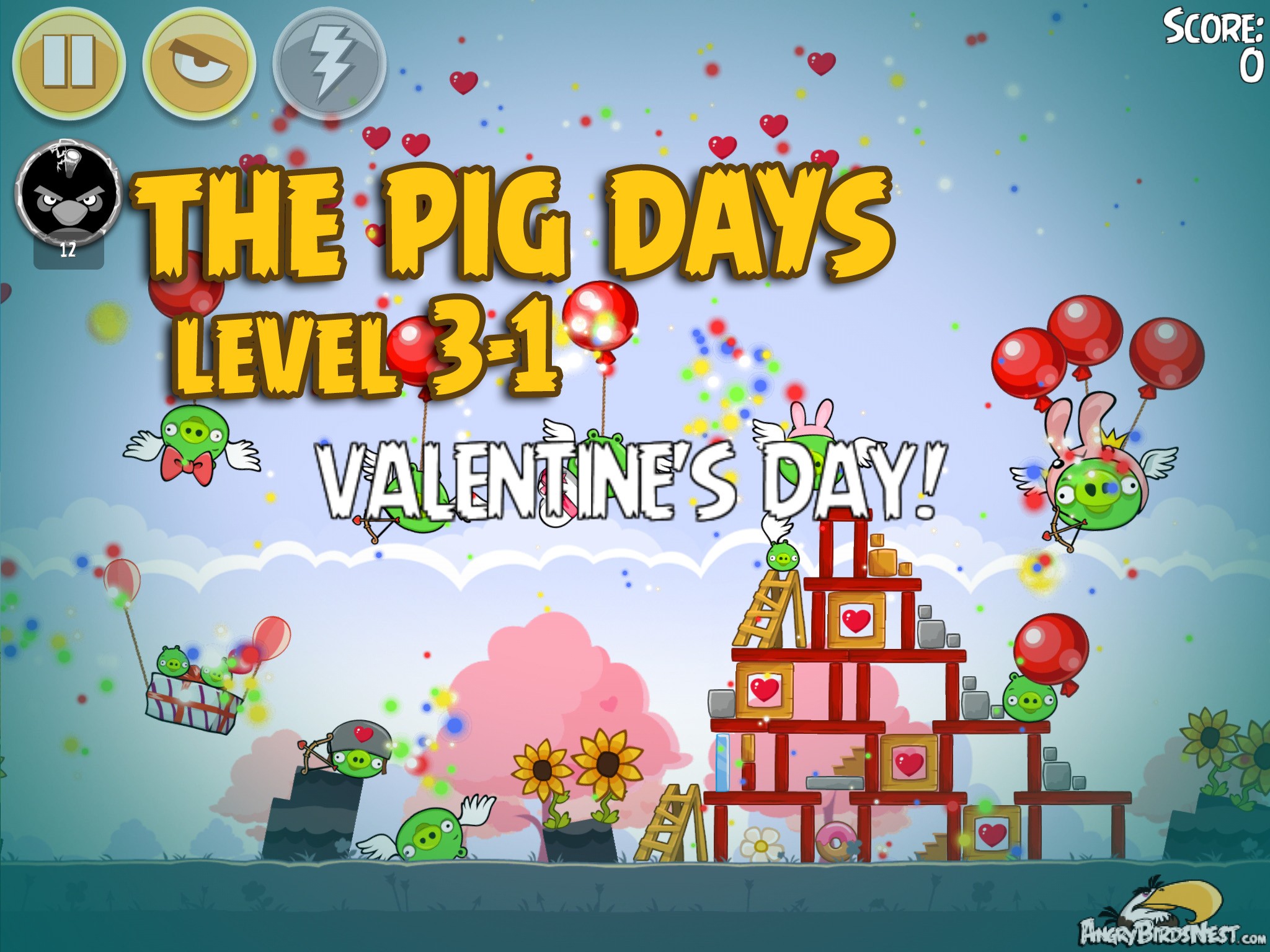 Angry Birds Seasons The Pig Days Level 3-1