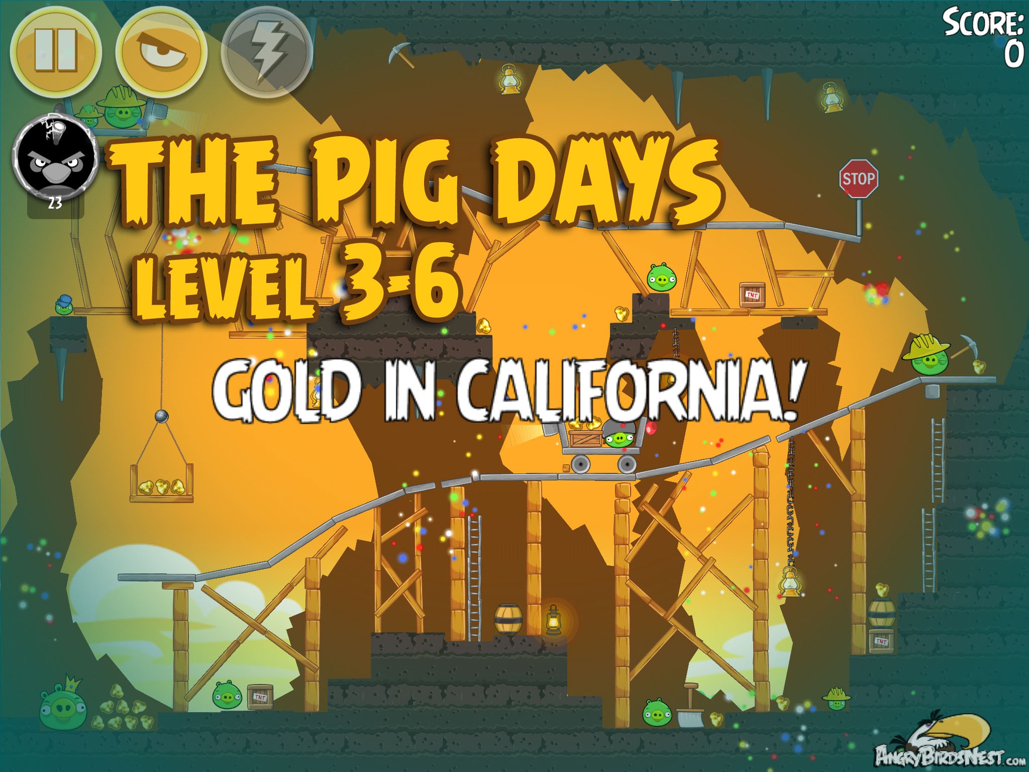 Angry Birds Seasons The Pig Days Level 3-6