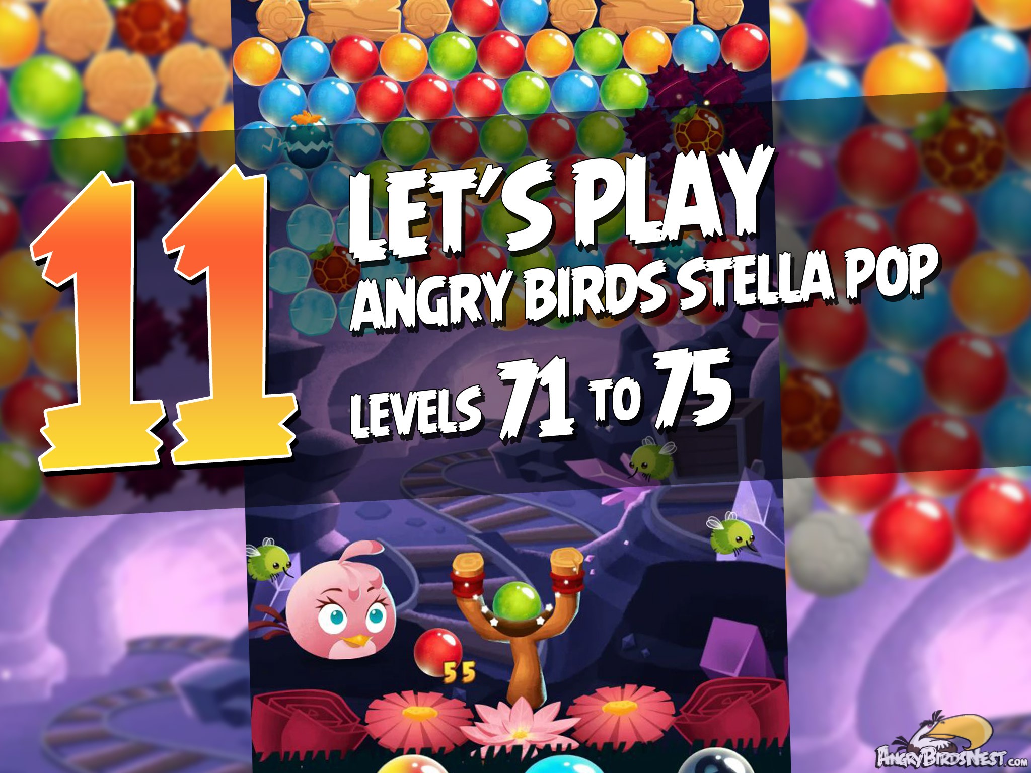 Angry Birds Stella Pop Featured Image Levels 71  thru 75