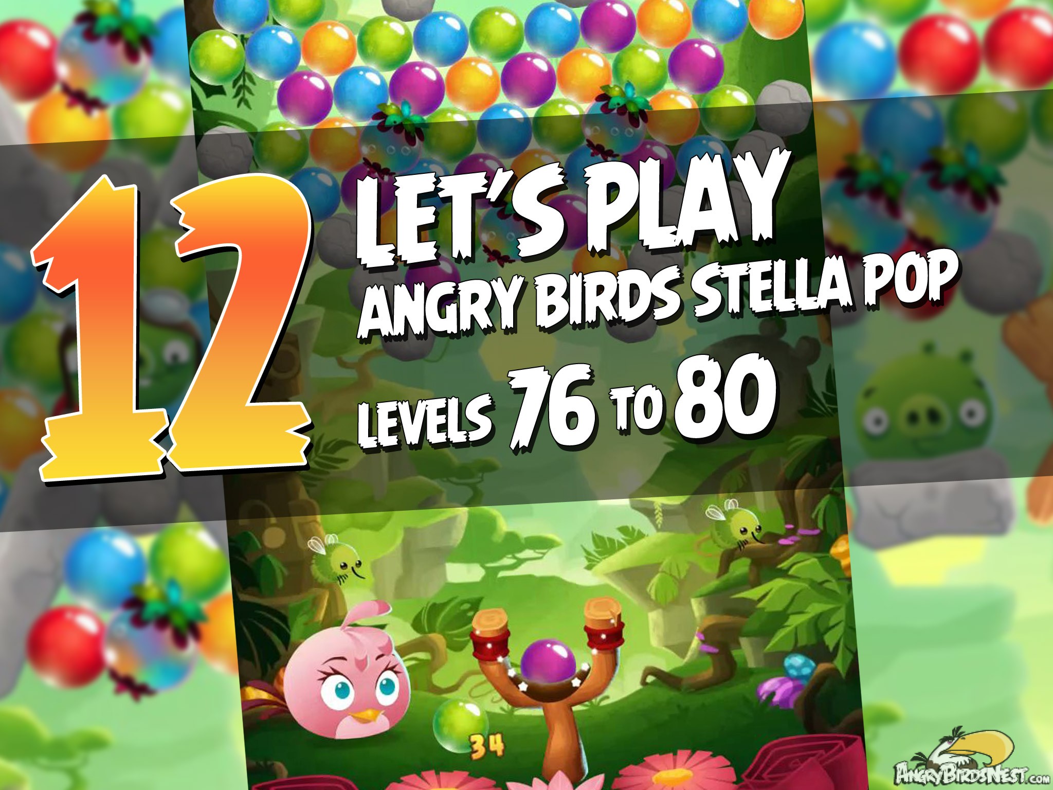 Angry Birds Stella Pop Featured Image Levels 76  thru 80