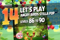 Angry Birds Stella Pop Levels 86 to 90 Walkthroughs