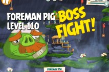 Angry Birds Under Pigstruction Foreman Pig Level 110 Boss Fight Walkthrough