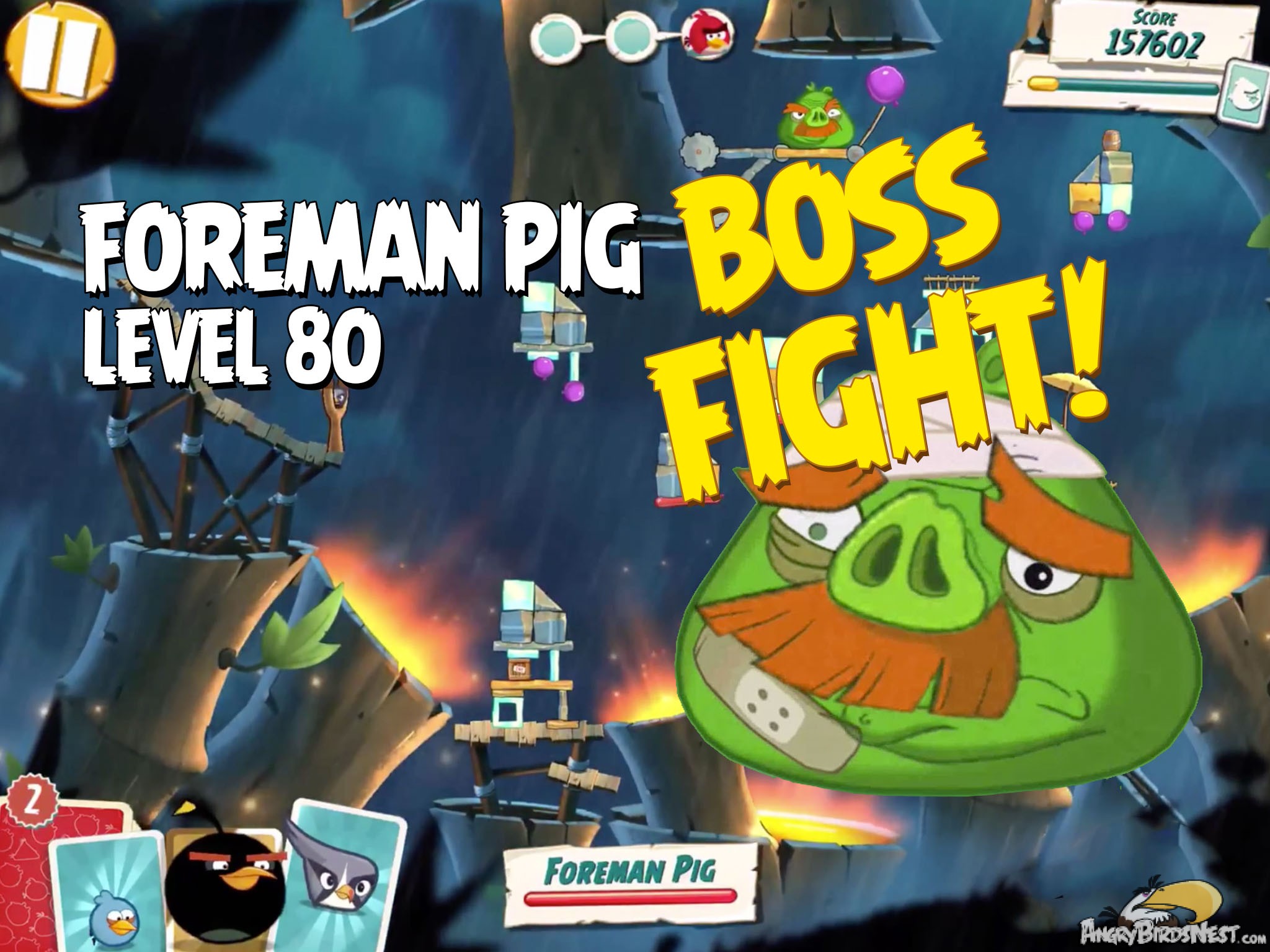 Angry Birds Under Pigstruction Boss Fight 8 Level 80