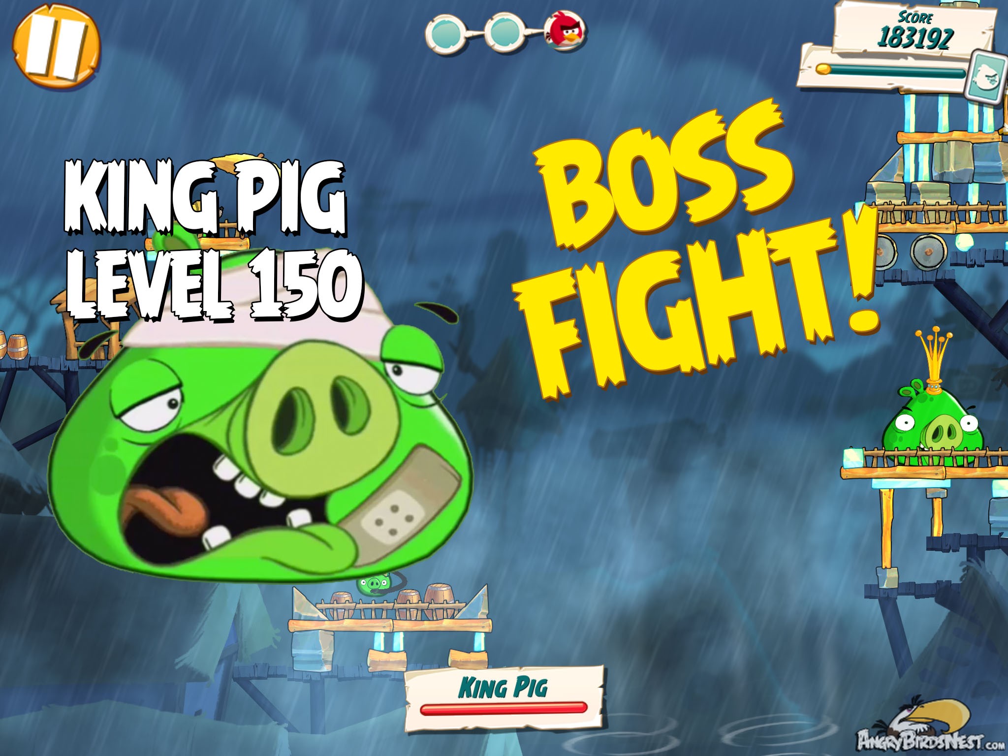 Angry Birds Under Pigstruction Boss Fight Level 150