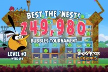 Can you ‘Best the Nest’ in Angry Birds Friends Bubbles Tournament Level 3?