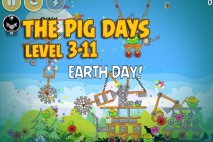 Angry Birds Seasons The Pig Days Level 3-11 Walkthrough | Earth Day!