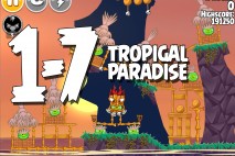 Angry Birds Seasons Tropigal Paradise Level 1-7 Walkthrough