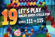Angry Birds Stella Pop Levels 111 to 115 Walkthroughs