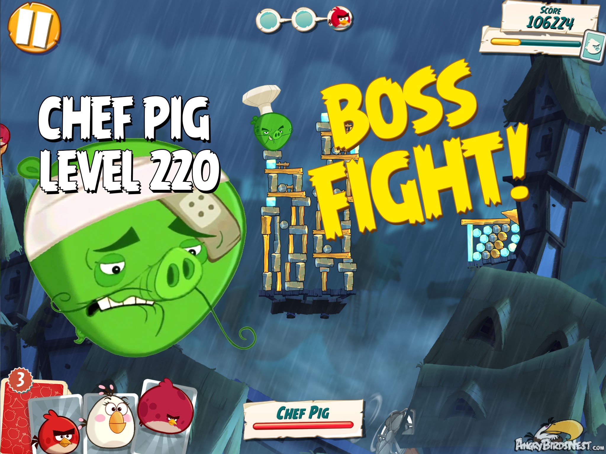 Angry Birds Under Pigstruction Boss Fight 22 Level 220