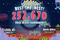 Can you ‘Best the Nest’ in Angry Birds Friends Rock in Rio Tournament Level 5?