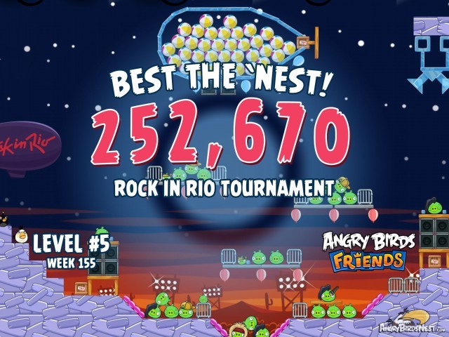 Angry Birds Friends Best the Nest Week 155 Level 5
