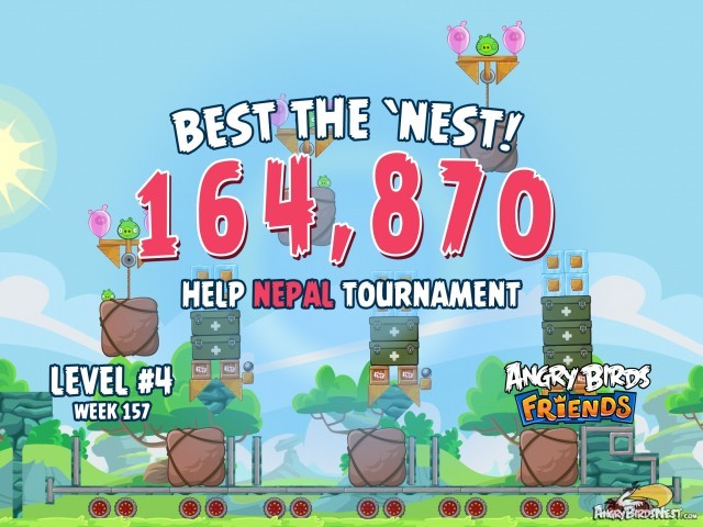 Angry Birds Friends Best the Nest Week 157 Level 4