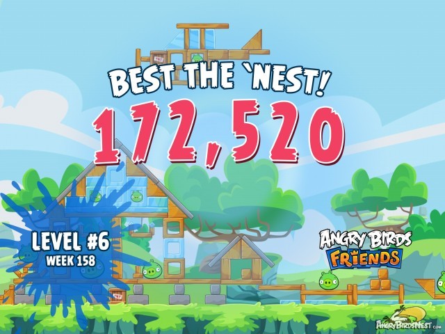 Angry Birds Friends Best the Nest Week 158 Level 6