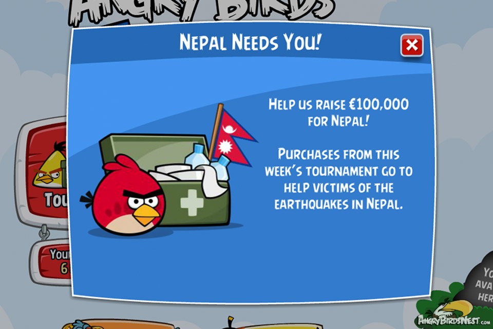 Angry Birds Friends Help Nepal