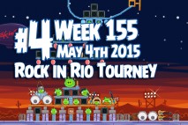 Angry Birds Friends 2015 Rock in Rio Tournament Level 4 Week 155 Walkthrough