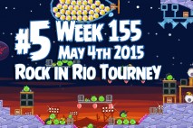 Angry Birds Friends 2015 Rock in Rio Tournament Level 5 Week 155 Walkthrough