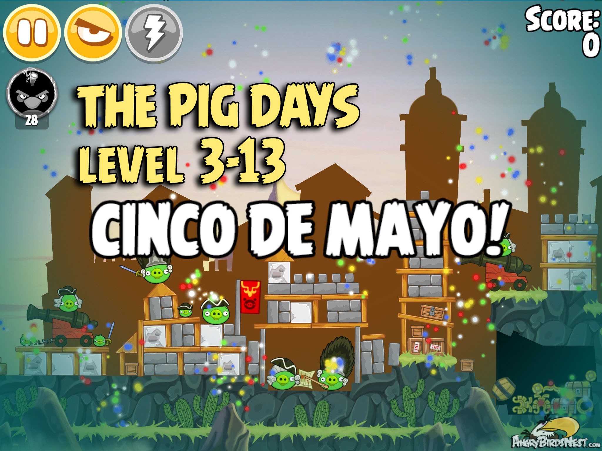 Angry Birds Seasons The Pig Days Level 3-13