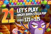 Angry Birds Stella Pop Levels 121 to 125 Walkthroughs