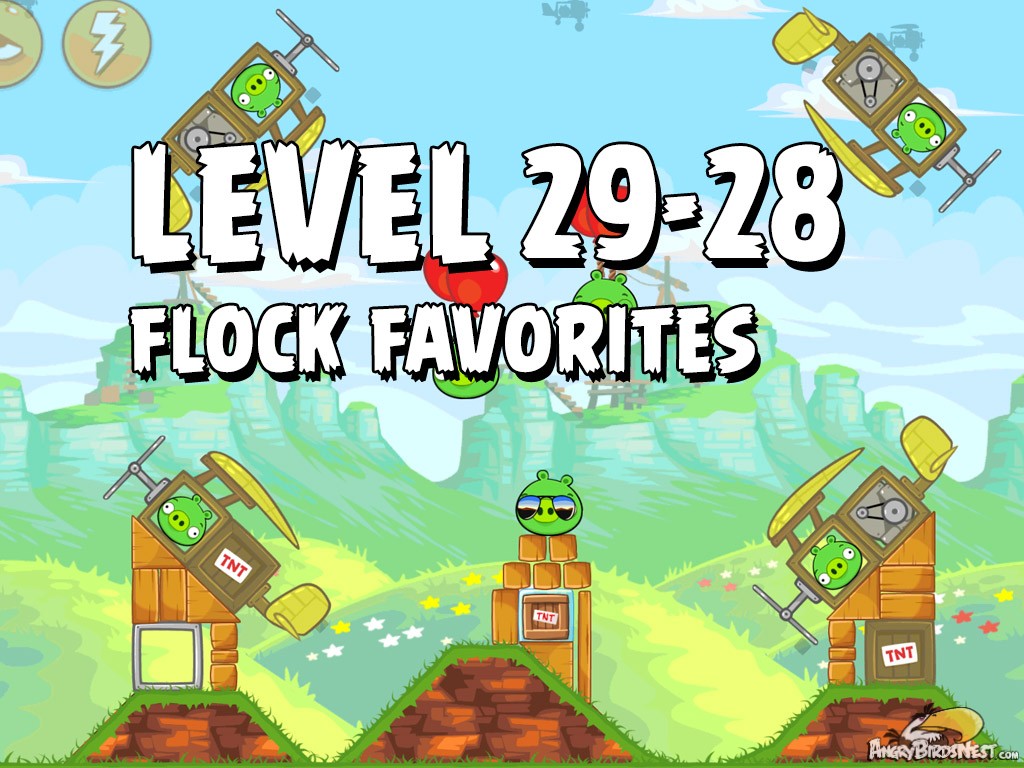 Angry Birds Flock Favorites Level 29-28