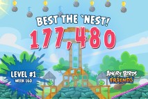 Can you ‘Best the Nest’ in Angry Birds Friends Tournament Week 160 Level 1?